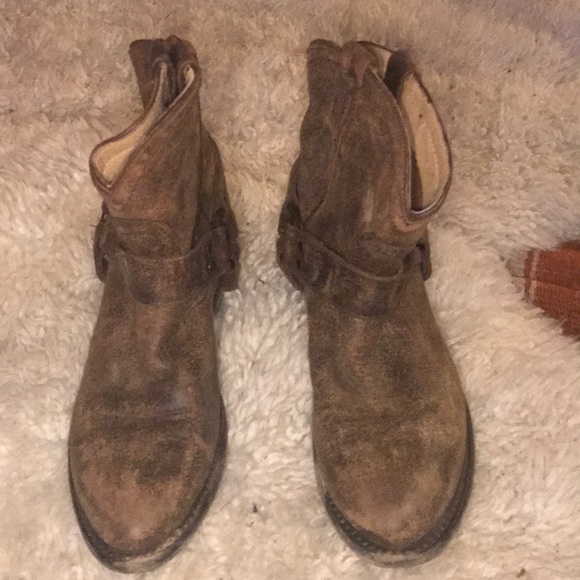 Western style Frye ankle boot - Picture 2 of 8